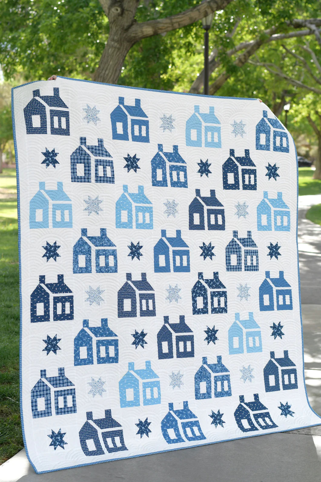 Home Precut Sew-Ready Quilt Kit Featuring Moda Blueprint Fabric by Camille Roskelley