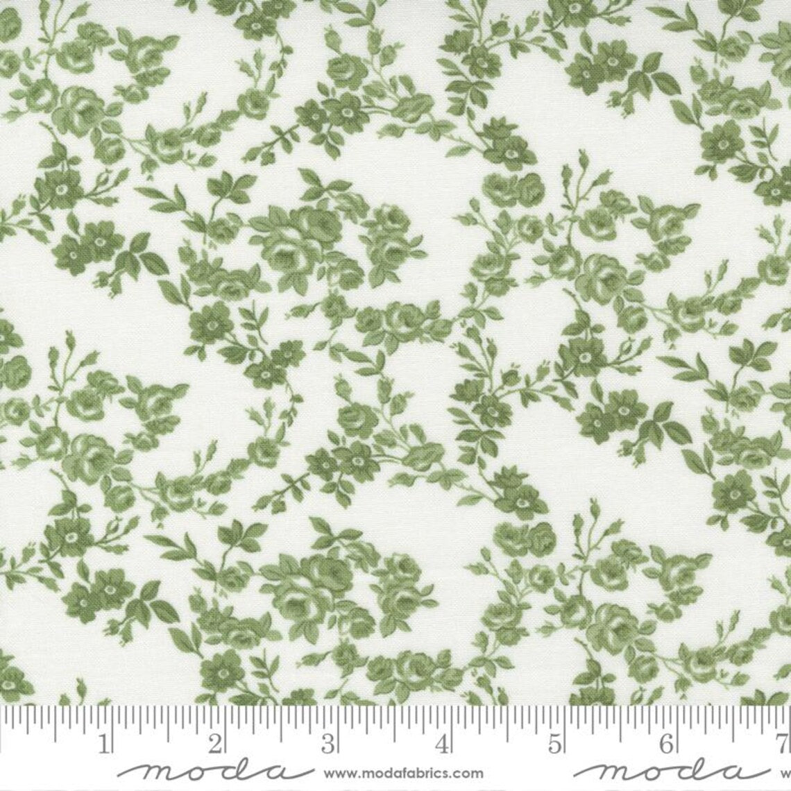 Nantucket Summer Camille Roskelley 55263 26 Grass Floral  Moda Fabric BY THE YARD