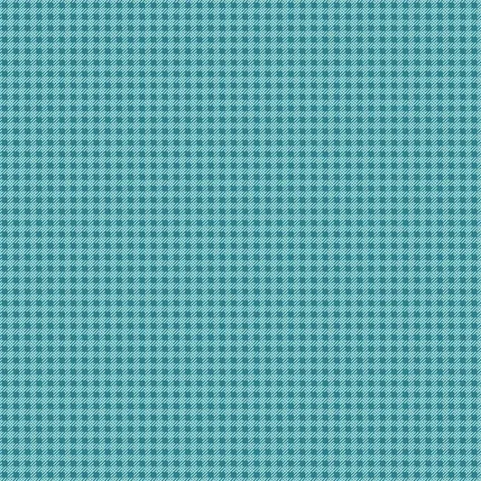 Riley Blake C15837 Precious Petites Teal End of Bolt Remnant 1 yard 20-26 (sizes vary) inch piece, 100 percent cotton fabric