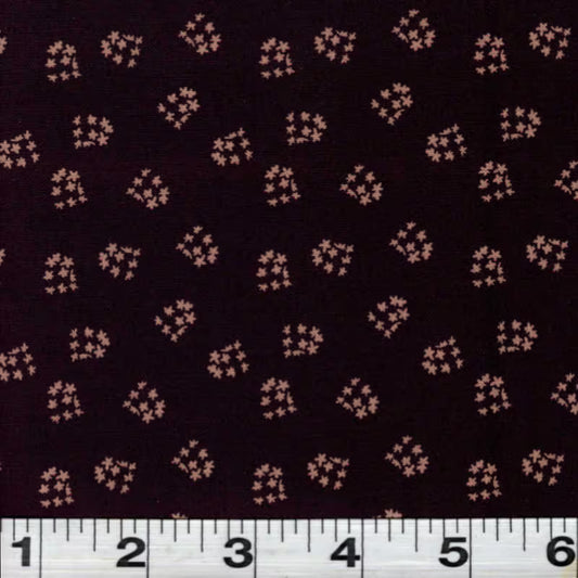 ENDOFBOLT95 Deep Burgundy Beige Star Clusters fabric basic 100% cotton quilting fabric