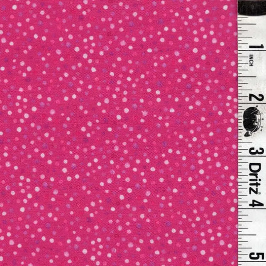 Adorable Hot pink pebbles background End of Bolt 2 yard remnant 100% cotton quilting fabric