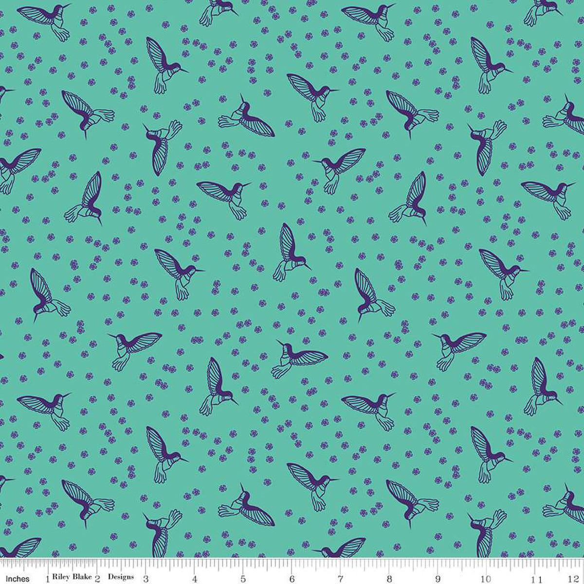 END OF BOLT 27 Riley Blake C15546 Botanic Blast Vivid 100 percent cotton fabric