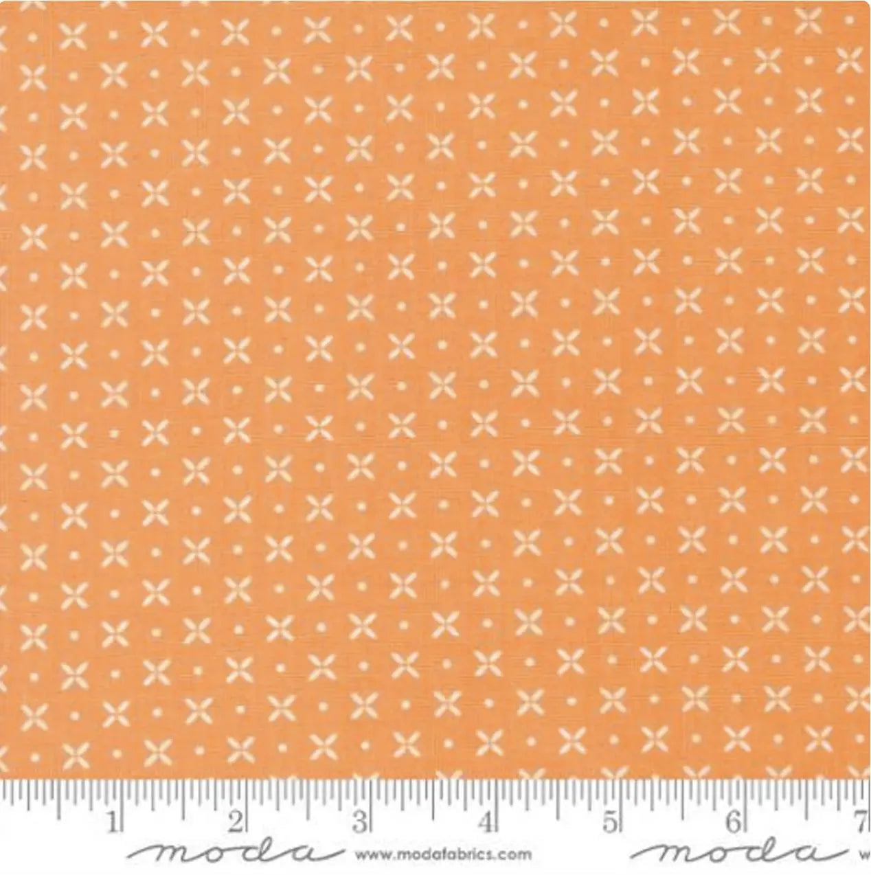 Laguna Sunrise Orange Peel Blenders Dot By Sherri and Chelsi for Moda END OF BOLT 1 Yard 18 inch remnant 100% Cotton Quilting Fabric