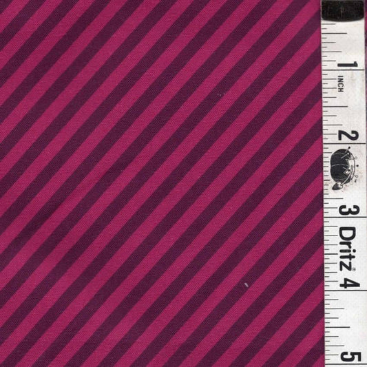 Gorgeous Fuchsia and Black Stripe background END OF BOLT 1 yard 26 inch remnant 100% cotton quilting fabric&nbsp;