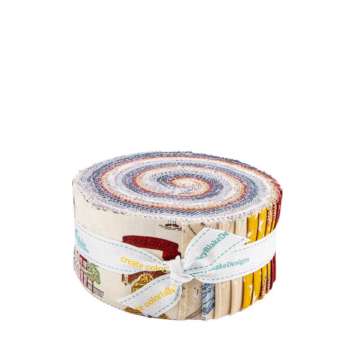 Riley Blake Independence 40 piece 2.5-inch Strips Jelly Roll RP-17330-40 by The RBD Designers