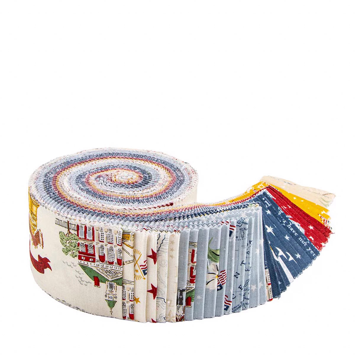 Riley Blake Independence 40 piece 2.5-inch Strips Jelly Roll RP-17330-40 by The RBD Designers