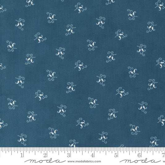Sandalwood Indigo 44388 14 Moda Fabric BY THE YARD basic 100% cotton quilting by 3 Sisters