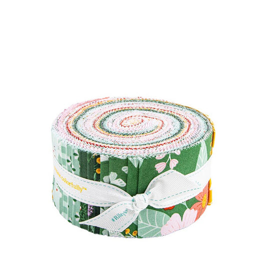 Riley Blake Batiks Meadow Moments 40 piece 2.5-inch Strips Jelly Roll RP-17230-40 by Little Forest Atelier