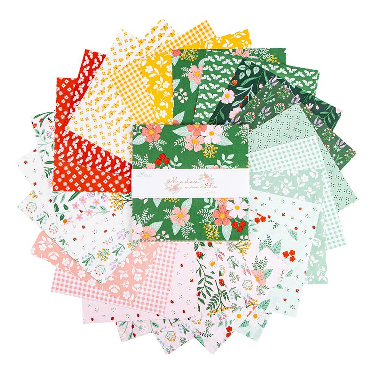Riley Blake Designs 10-17230-42 Meadow Moments precut 10 Inch Stacker by Little Forest Atelier