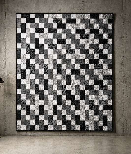Mixmaster Steel Precut Sew-Ready Quilt Kit (Backing Available!)