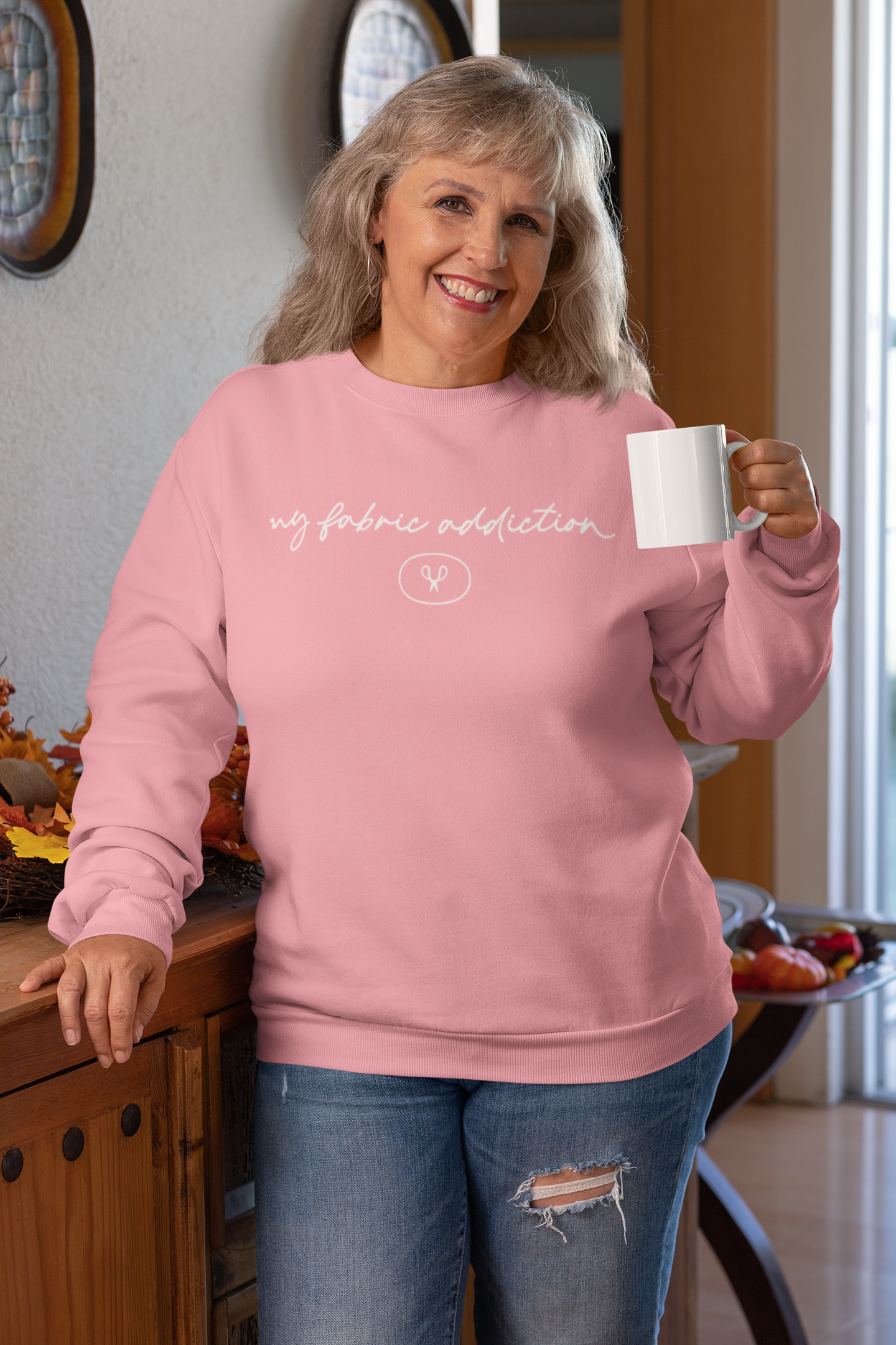 My Fabric Addiction Crewneck Sweatshirt