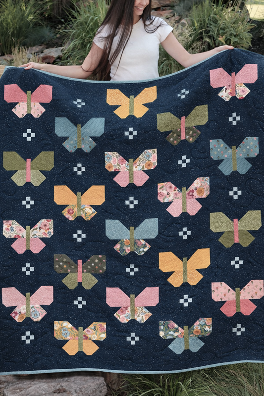 Flutter Lella Boutique Pre-Cut Ready-To-Sew Quilt Kit Featuring Gorgeous New Fabrics