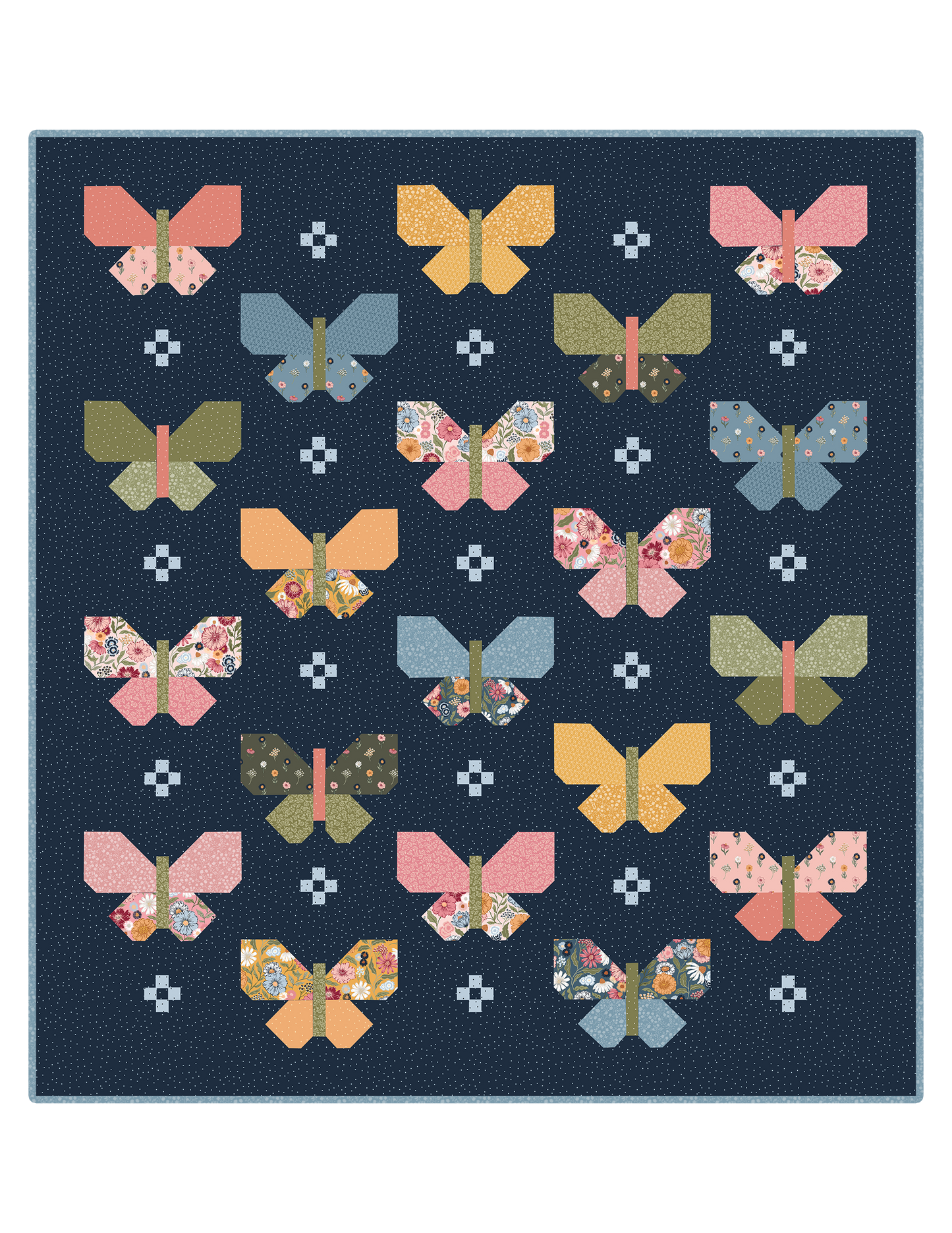 Flutter Lella Boutique Pre-Cut Ready-To-Sew Quilt Kit Featuring Gorgeous New Fabrics