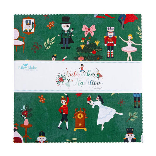 Riley Blake Designs 10-17670-42 Nutcracker Tradition 10" Stacker by Jennifer Long