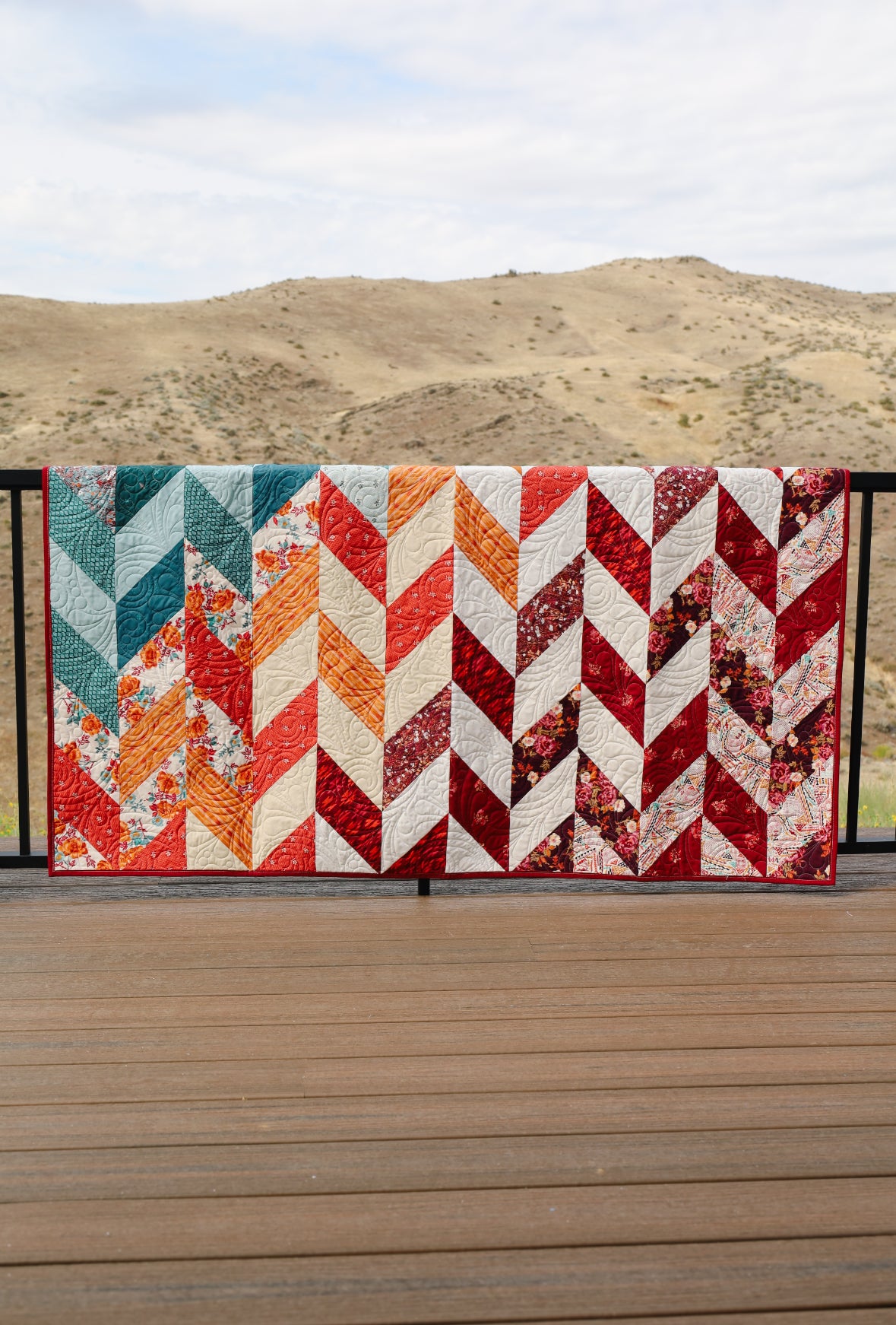 Herringbone Ombre Sew-Ready Precut Quilt Kit