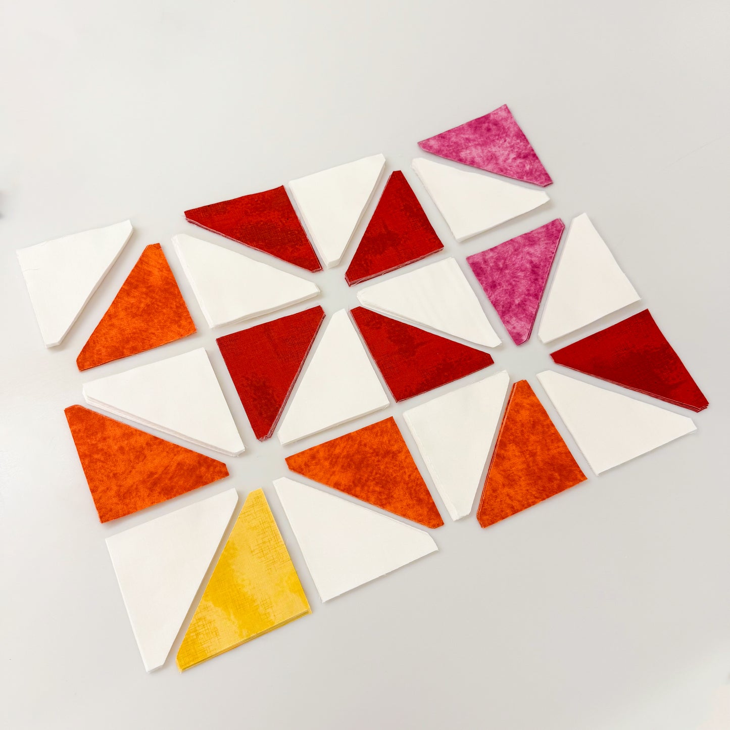Pinwheel Perfection Rainbow Bright  Sew-Ready Quilt Kit Featuring Gorgeous Riley Blake Shabby Basics Line