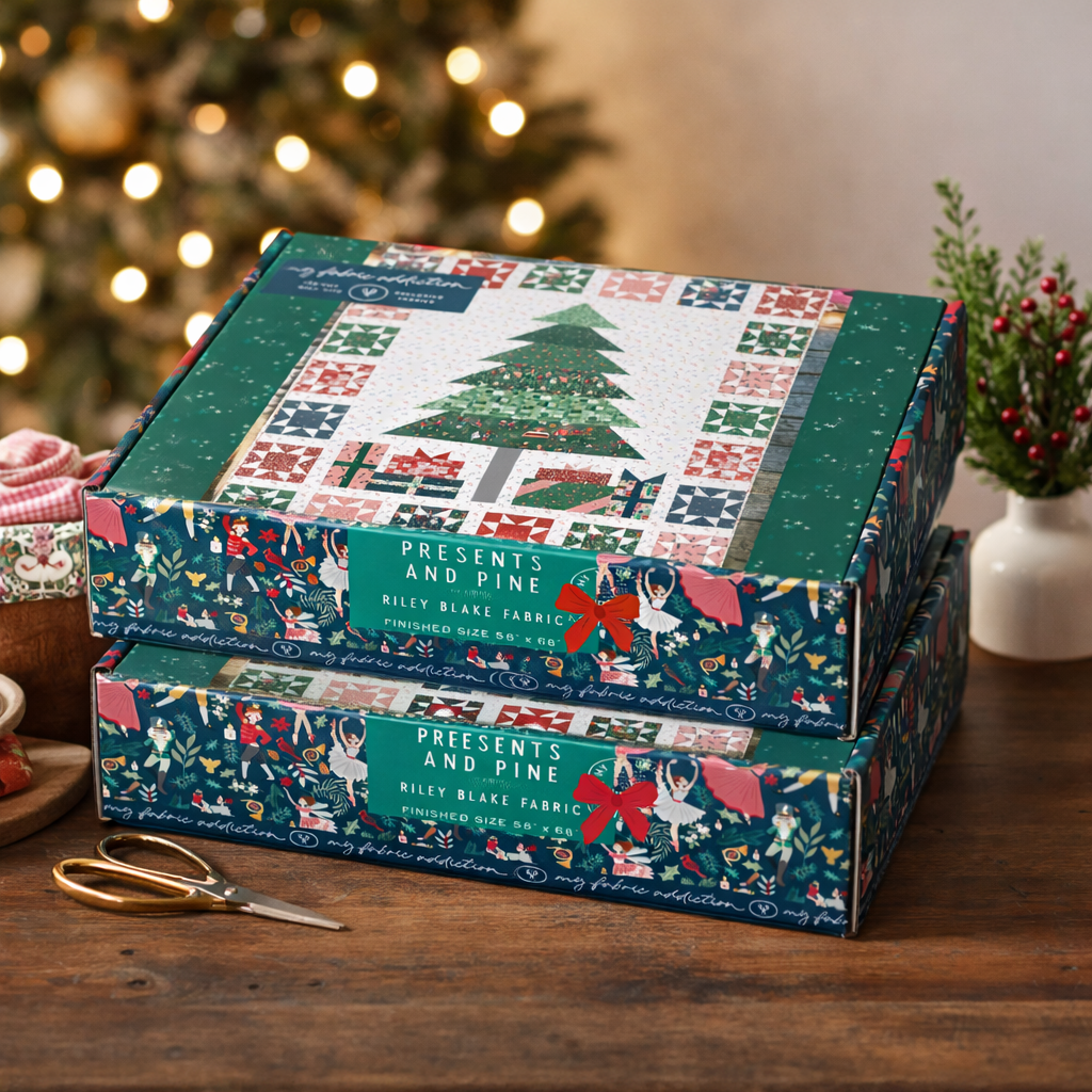 Presents & Pines Pre Cut Quilt Kit  by Jennifer Long Featuring Riley Blake Nutcracker Tradition
