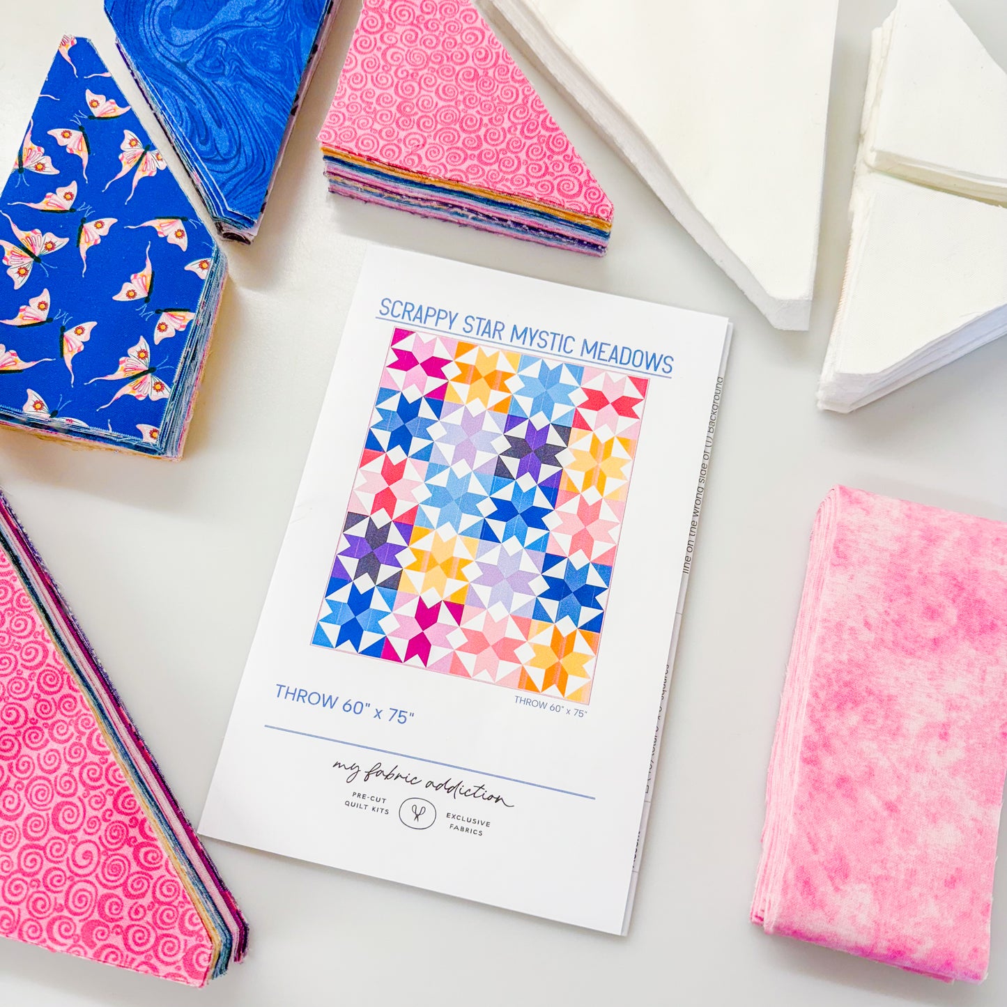 Mystic Scrappy Stars Sew-Ready Quilt Kit