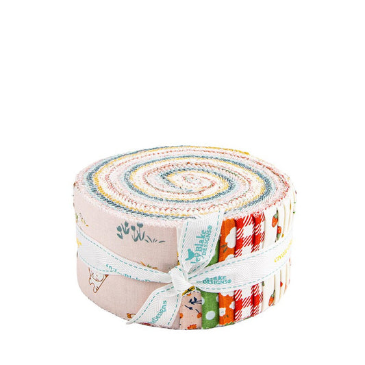 Riley Blake Serendipity 40 piece 2.5-inch Strips Jelly Roll RP-17300-40 by Minki Kim