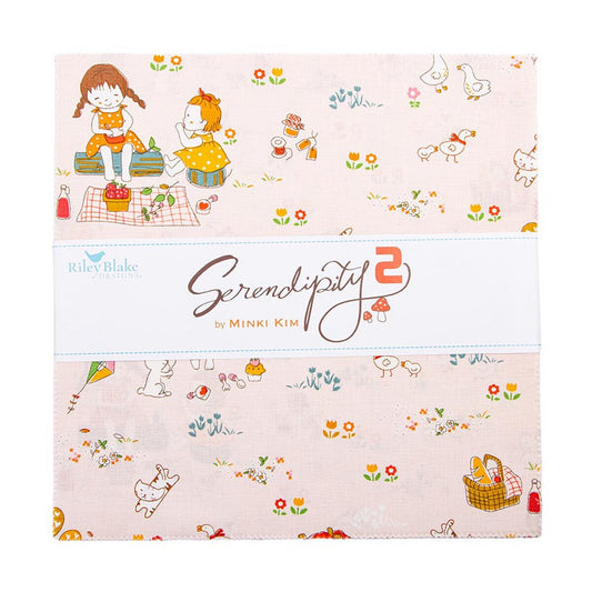 Riley Blake Designs 10-17300-42 Serendipity 2 precut 10 Inch Stacker by Minki Kim