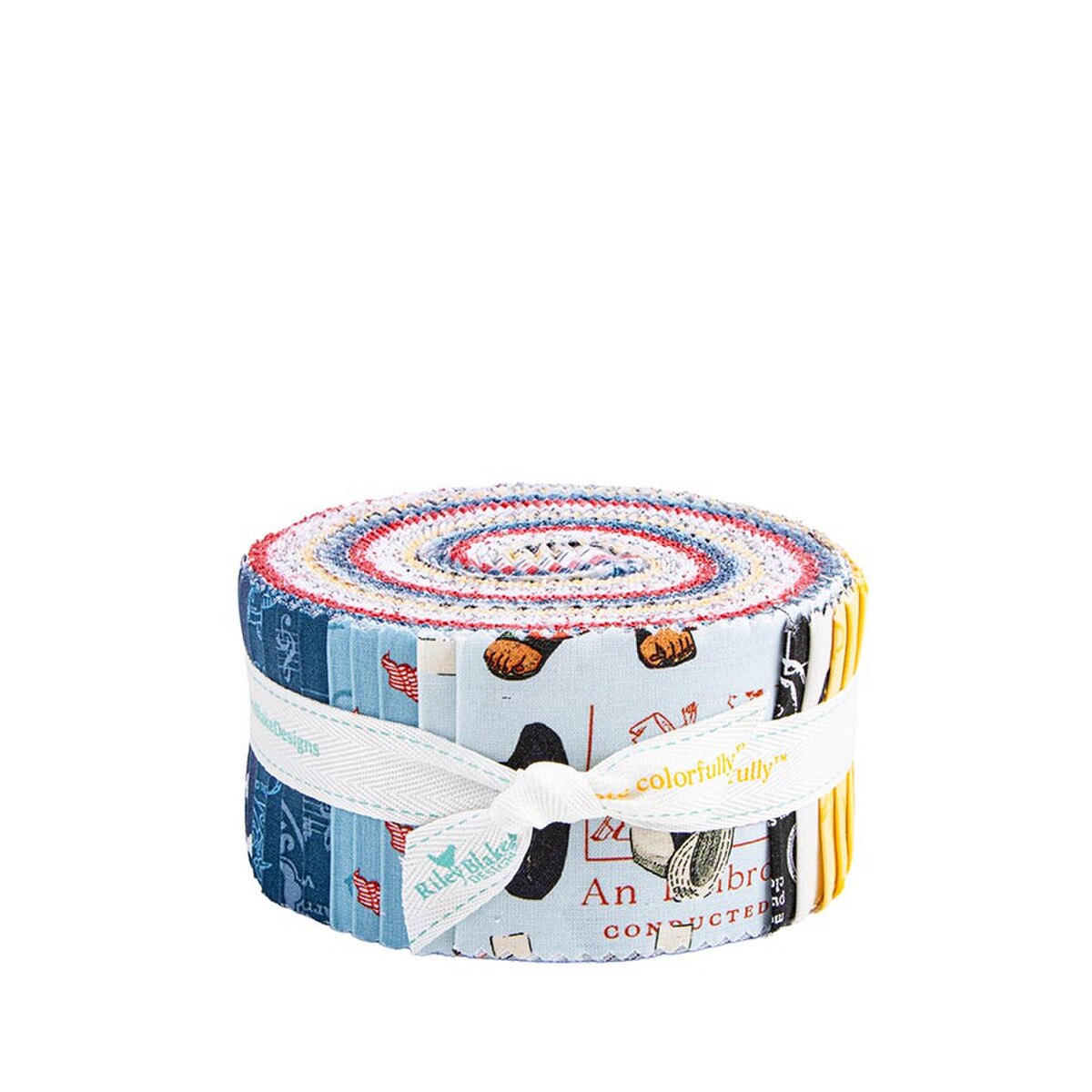 Riley Blake Sew America 40 piece 2.5-inch Strips Jelly Roll RP-17340-40 by J. Wecker Frisch