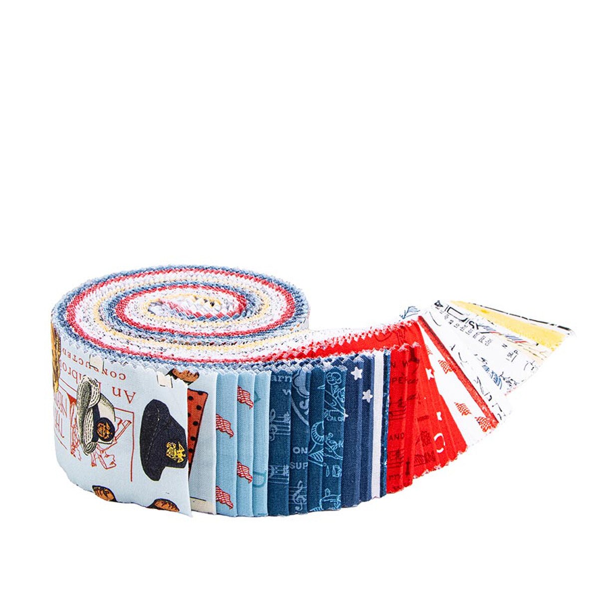 Riley Blake Sew America 40 piece 2.5-inch Strips Jelly Roll RP-17340-40 by J. Wecker Frisch