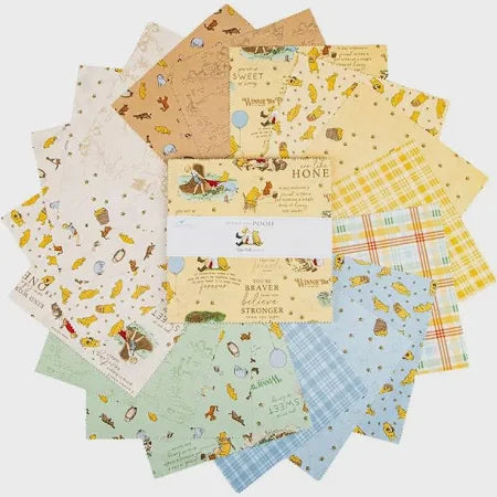 Winnie The Pooh  Rolie Polie 40 piece 2.5-inch Strips Jelly Roll Riley Blake Designs RP-16190-40 quilt fabric