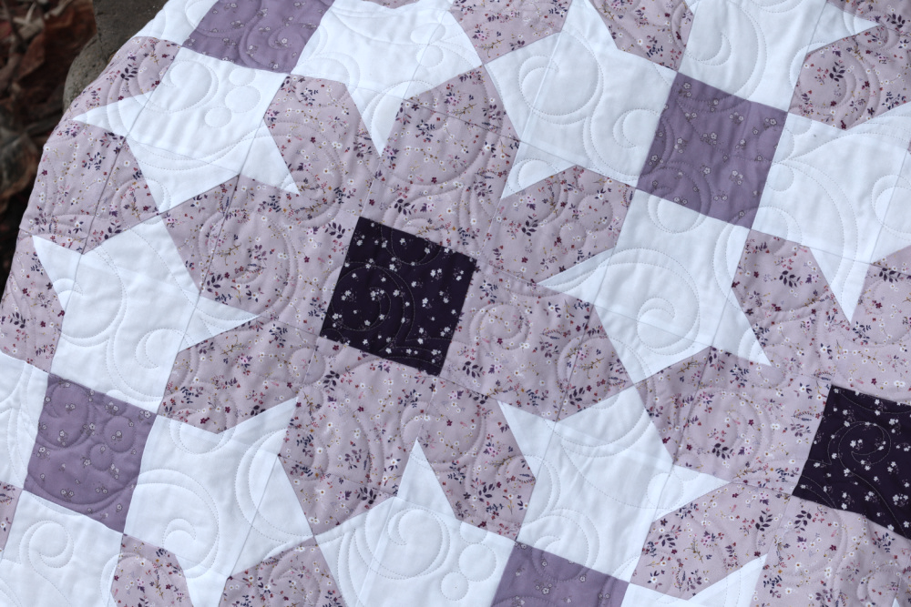 Lavender Bloom Pre-Cut Ready-To-Sew Quilt Kit