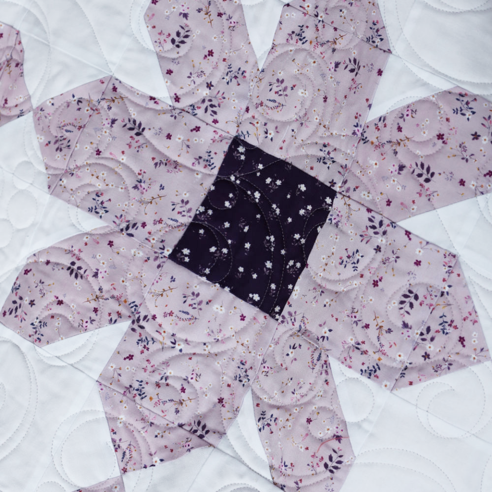 Lavender Bloom Pre-Cut Ready-To-Sew Quilt Kit