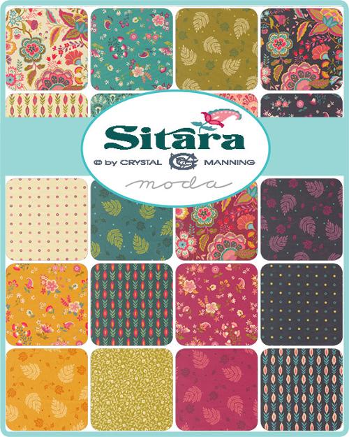 Sitara Jelly Roll® 11980JR Moda Precuts 100% cotton fabric quilt strips by Crystal Manning