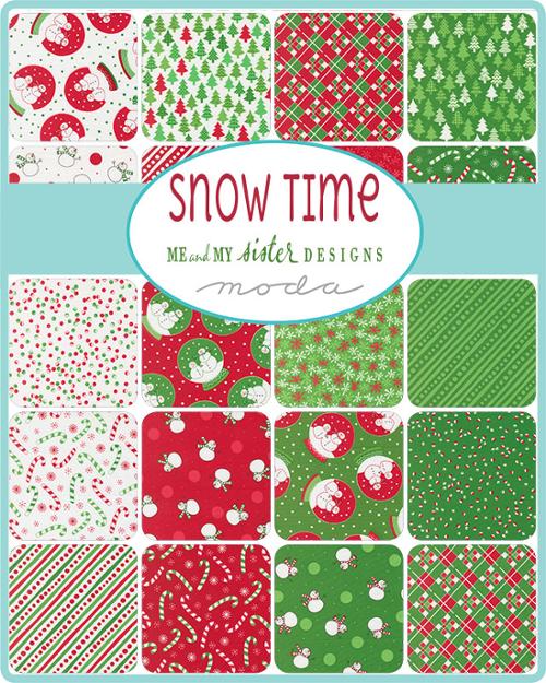 Snow Time Layer Cake® 22500LC Moda Precuts 100% cotton quilting fabric 10" squares quilt fabric by Me and My Sister Designs
