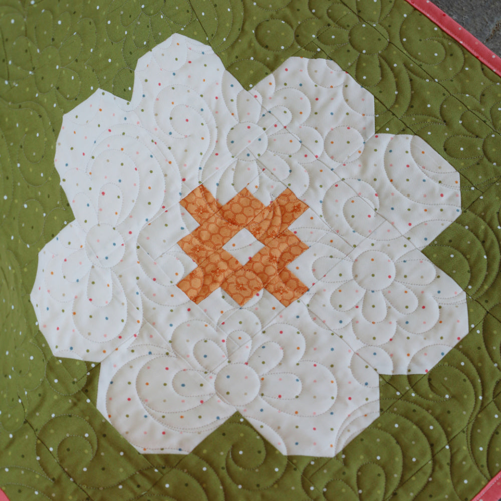 Vintage Blooms Pre-Cut Ready-To-Sew Quilt Kit Featuring Moda Wild Honey