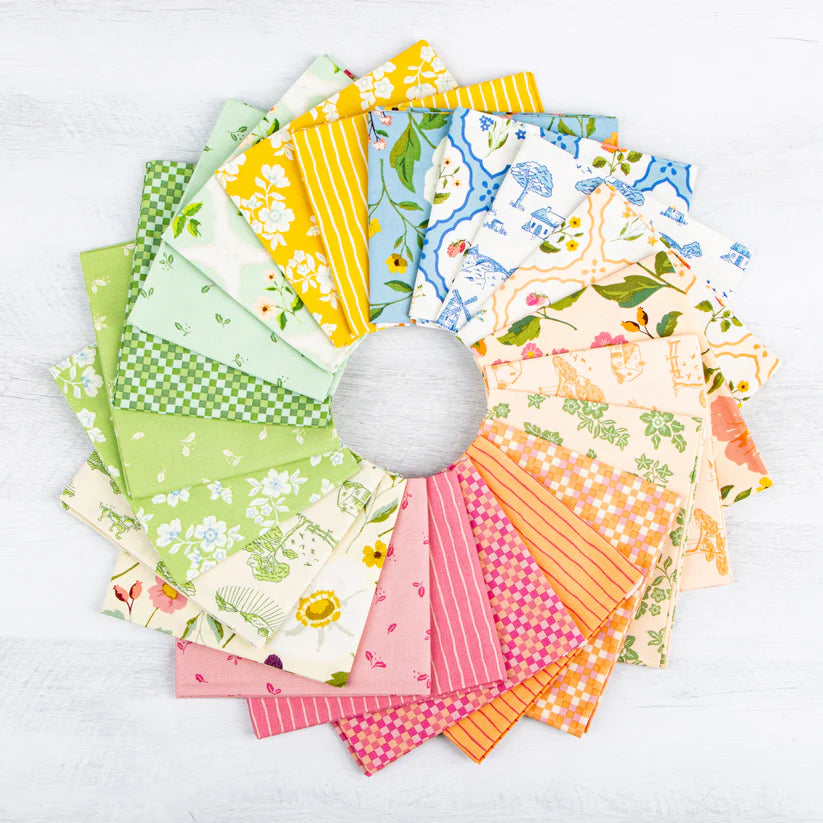 Virginia Rose 40 piece 2.5-inch Strips Jelly Roll Riley Blake Designs RP-16970-40 by Katherine Lenius