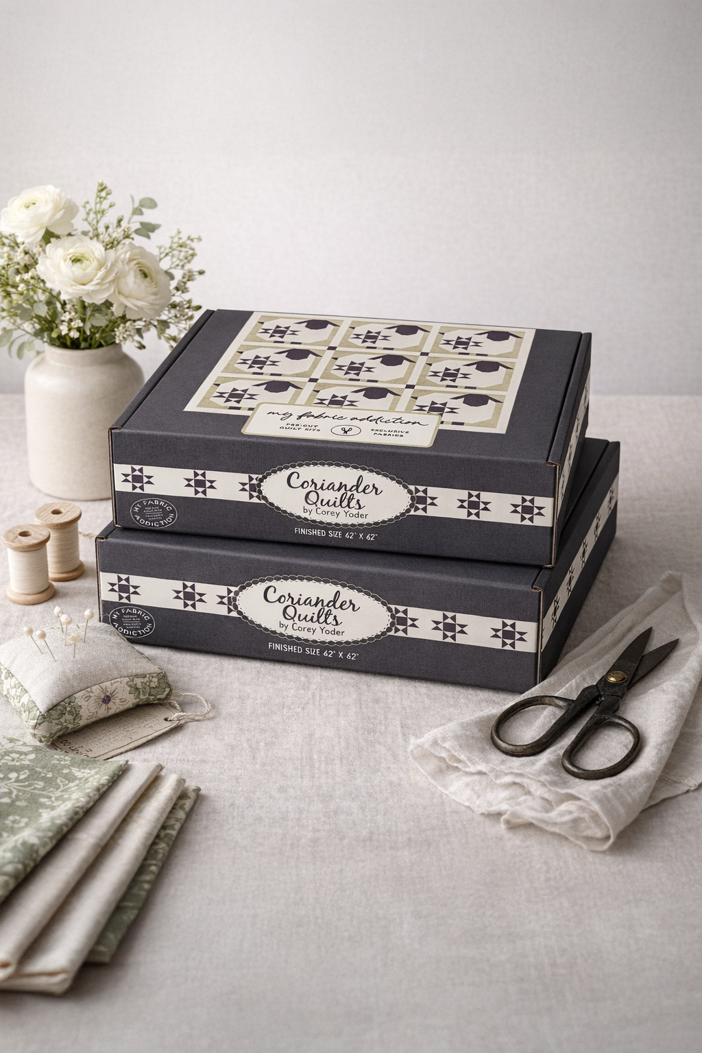 Wooly Stars Sheep Pre Cut Quilt Kit featuring Moda Thatched