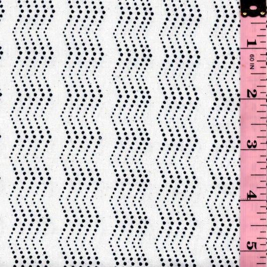 5-Yard Continuous Fabric Zigzig Dots– Endless Possibilities!